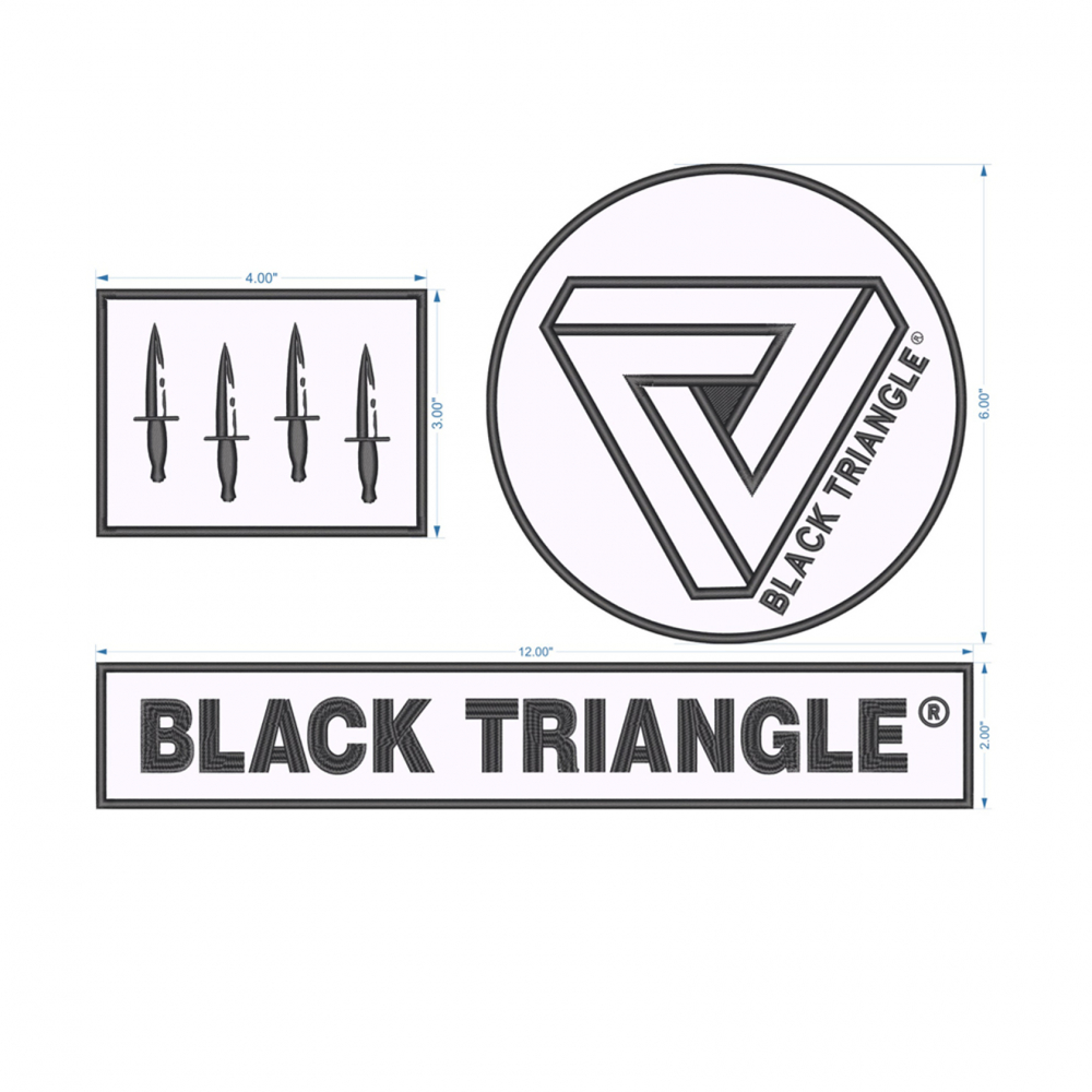 Black Triangle | Gi Patch Set i gruppen PATCHAR hos Equipt AB (B-Triangle Gi Patch Set)